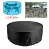 LARGE ROUND WATERPROOF GARDEN PATIO TABLE CHAIR SET FURNITURE RATTAN COVER UK