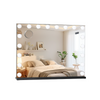 Hollywood Vanity Make Up Mirror with Lights 18-LED Tabletop Wall Metal 80x62cm