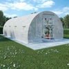 Reinforced Steel Walk-in Polytunnel Greenhouse with Door and Windows (6 Sizes)