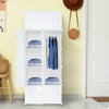 Cube DIY Plastic Storage Wardrobe Shoe Organizer Shelves Unit Hanging Cabinet UK
