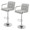 2X Faux Leather PU Bar Stools Breakfast Bar Chair Kitchen Stool Swivel Barstool
