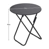 Kitchen Breakfast Bar Round Folding Table 2/4 Chairs Dining Room Space Saver UK