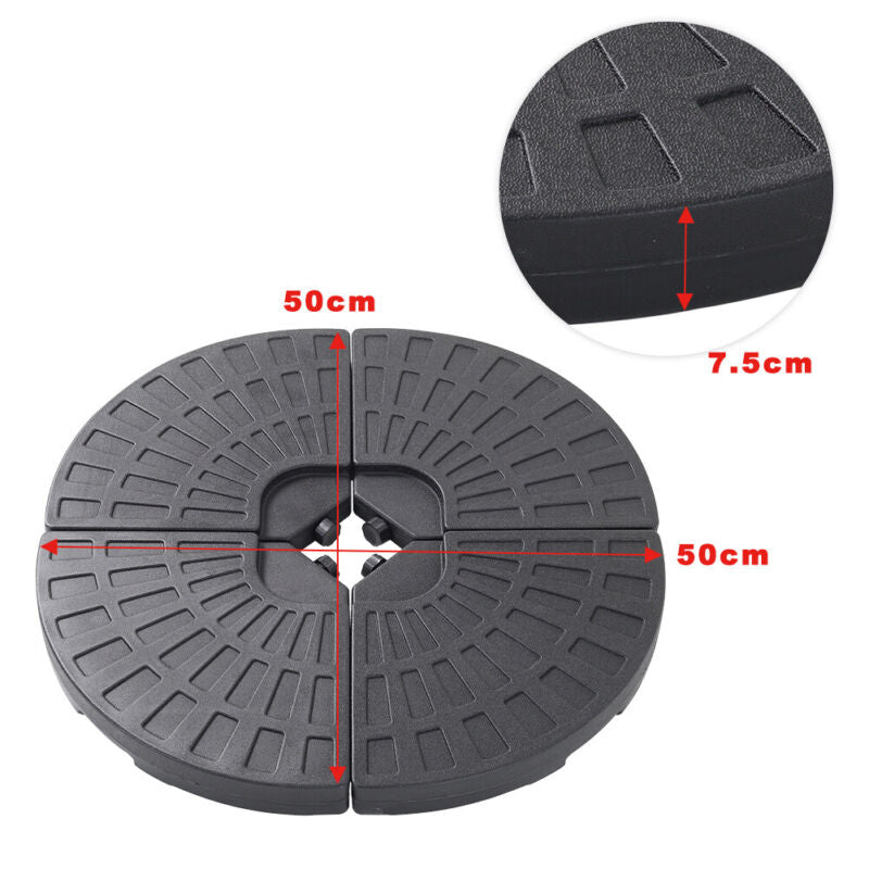 Banana Parasol Umbrella Cantilever Sun Shade Tilt Hanging Garden Outdoor Canopy