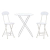60/70/80cm Round Dining Table +2/4 Chairs Set Kitchen Folding Lounge Home Office