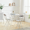 60/70/80cm Round Dining Table +2/4 Chairs Set Kitchen Folding Lounge Home Office