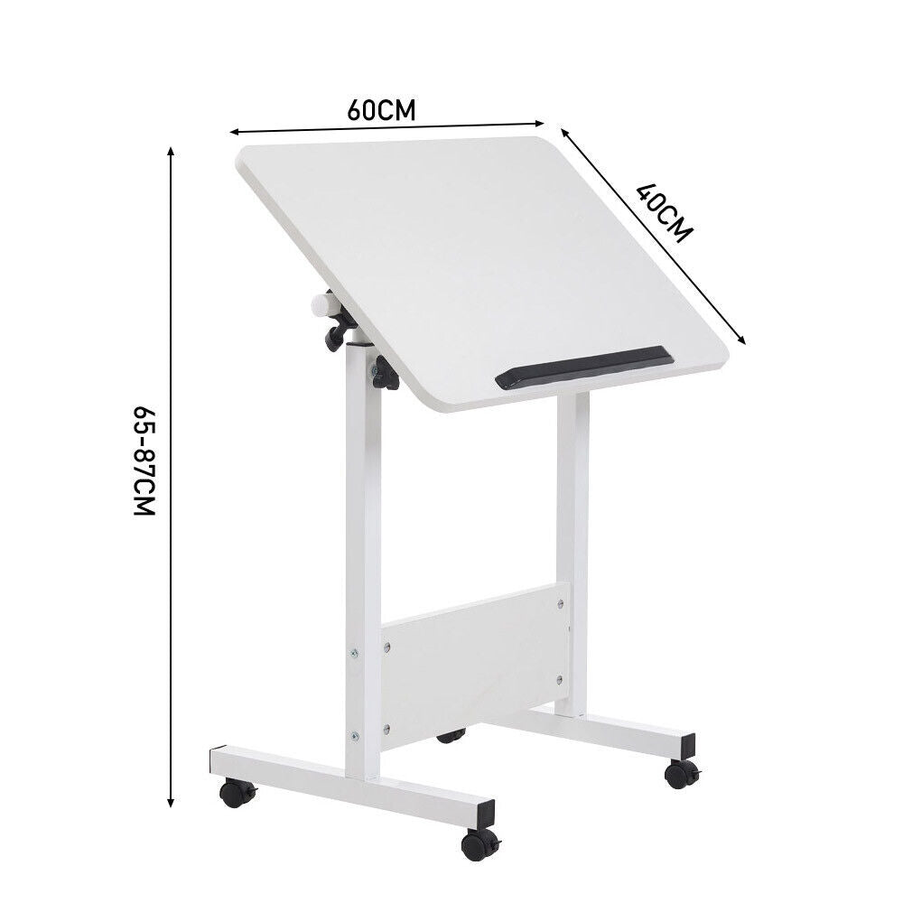 Adjustable Height Mobile Laptop Table Notebook Desk Sofa Bed Tray Stand Computer