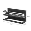 Kitchen Refrigerator Side Magnetic Rack Storage Shelf Paper Towel Rail Organizer