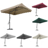 SQUARE GARDEN CANTILEVER PARASOL WITH CRANK FOR PATIO SUN SHADE HANGING UMBRELLA