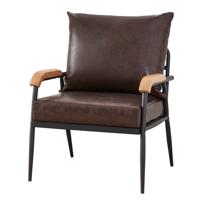 1/2/3 Seater Faux Leather Sofa Armchairs Couches Livingroom Black Brown Modern