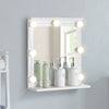 Mirrored Bathroom Cabinet LED White 1/2/3 Doors Mounted Cupboard Wall Mounted