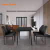 Dining Table Set Scratch-proof Slate Table and Set of 4 / 6 Chairs Kitchen Room