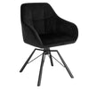 1/2/4/6 Velvet Swivel Dining Chairs Padded Seat Accent home & restaurants