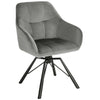 1/2/4/6 Velvet Swivel Dining Chairs Padded Seat Accent home & restaurants