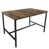 Dining Table Set & 2 Benches Outdoor Wooden Beer Table Chair Trestle Garden Pool