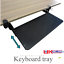 Clamp-on Keyboard Slide Tray Under Desk\ Folding Extender Tray Table Mount Shelf