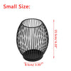 Romantic Metal Cage Table Lamp 2pcs Battery Powered LED Night Lights Candlestick