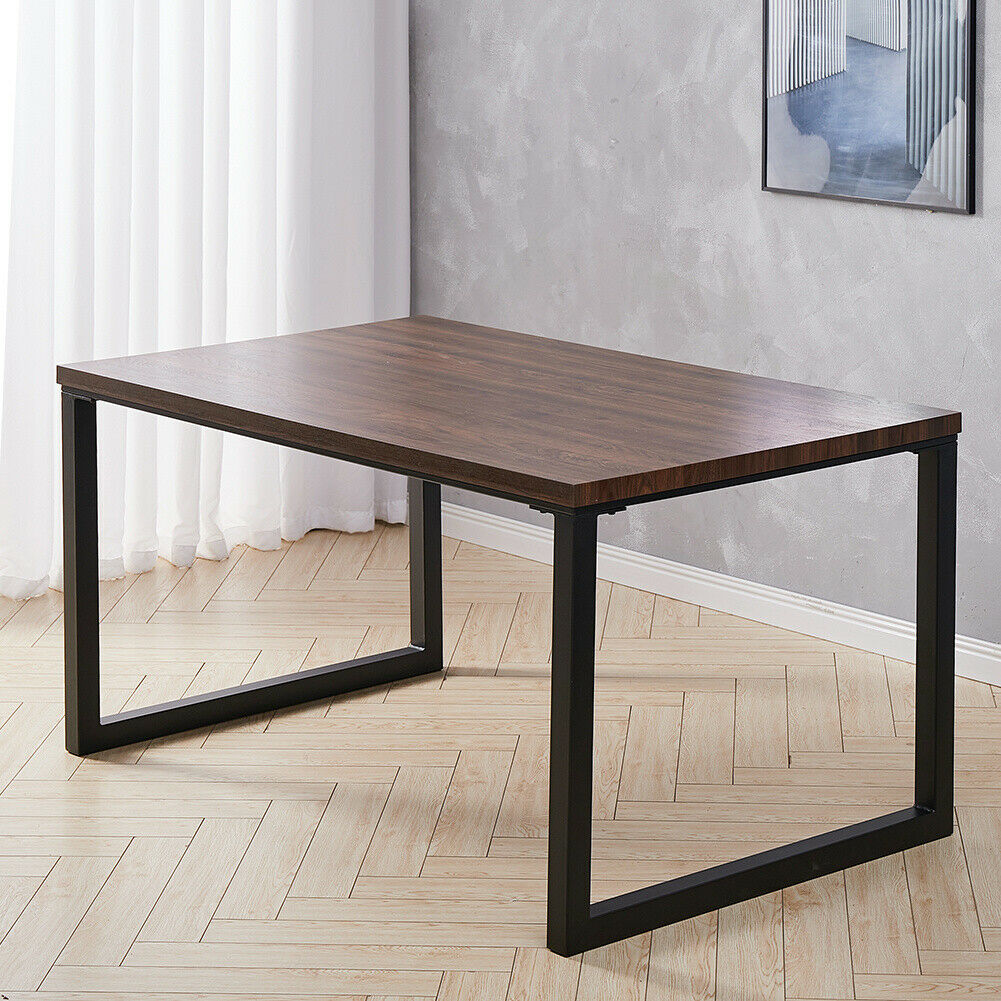 Industrial Wood & Metal Dining Table Tolix Chairs Bistro Bar Kitchen Dining Room