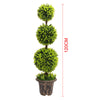 1/2Pcs Artificial Topiary Ball Green Plant Boxwood Potted Tree Indoor Outdoor UK