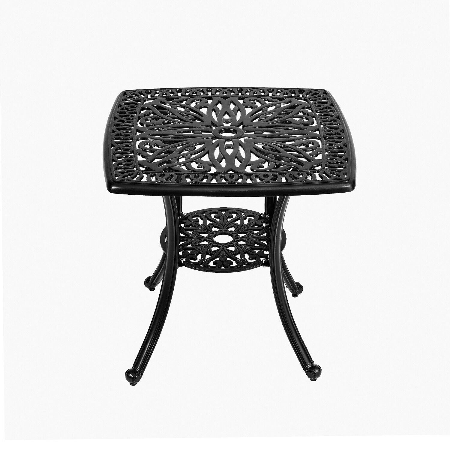Cast Aluminium Dining Table&2/4 Chairs Set Garden Bistro Outdoor Metal Furniture