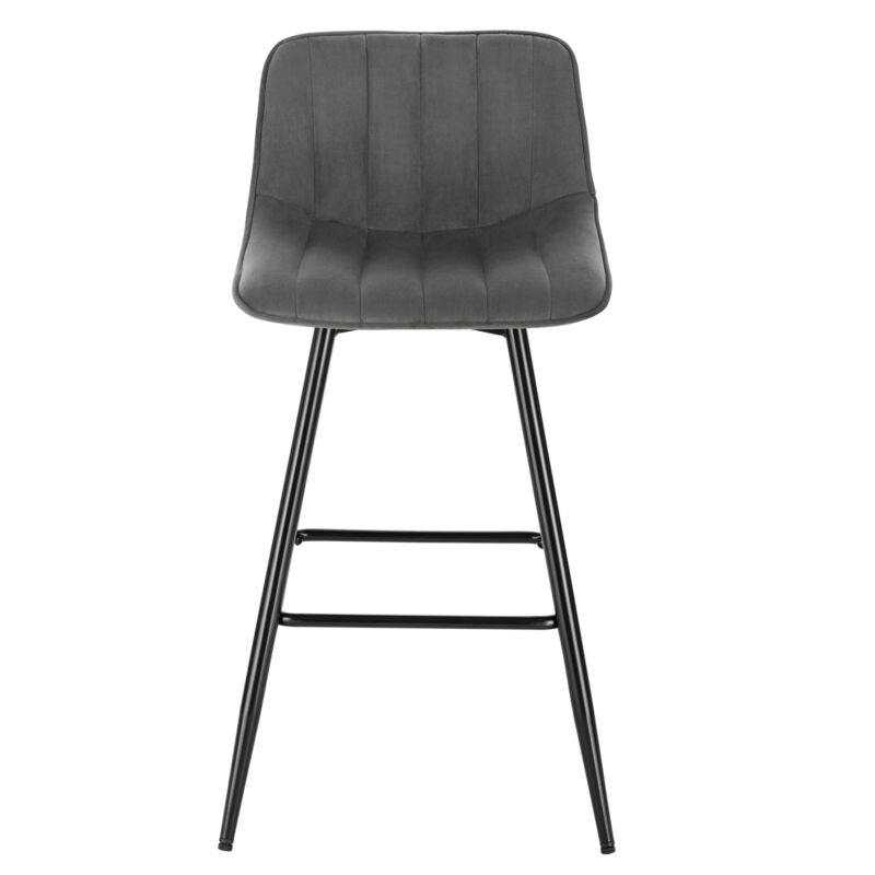 1/2/4x Bar Stool Kitchen Pub Cafe High Chair Footrest Bckrest Breakfast Barstool