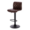 1/2/4/6x Bar Stool Faux Leather Breakfast Home Stool Swivel Gas Lift Bar Chair