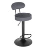 1/2x Bar Stool Kitchen Swivel Gas Lift Barstool Adjustable Height Breakfast Pub