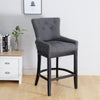 Grey Dining Stools Bar Stools Bar Chairs Grey Stool Padded Seat High Leg UK