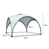 Large 3.1 x 3.1M Outdoor GazeboDome Shelter Party Tent for Garden Camping Party