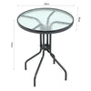 Black Wicker Bistro Set Table Chair Patio Garden In/Outdoor Furniture Diner Home