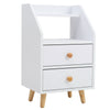 Bedside Cabinet Lamp Table Wooden Bedroom Nightstand With Storage Drawer Shelf