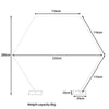 Elegant White Hexagon Wedding Arch Backdrop Stand Floral Arrangement Receptio