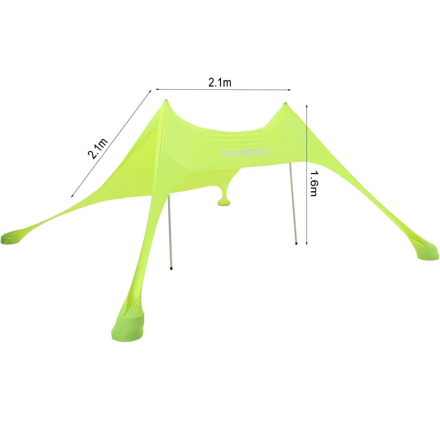 3-4Person Family Tent Beach Fishing Camping Garden Tent Shelter UV Protection UK