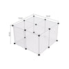 Pet Playpen Fence DIY Playpen Puppy Dog Cat Animal Cage Exercise Metal PP Indoor