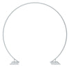 Round Metal Wedding Arch Frame Moongate Base Garden Arbor Flowers Balloon Stand