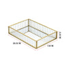 Vintage Mirrored Storage Box Gold Tray Jewelry Earring Cosmetics Display Box