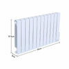 Wall Mounted Oil Filled Radiator Electric Heater With Timer Thermostat 900-2000W