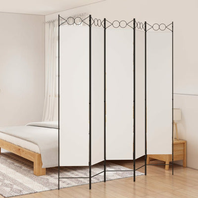 6-Panel Room Divider Fabric Privacy Screen Paravent Multi Colours/Sizes vidaXL