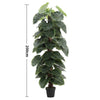 Large Artificial Potted Tree Realistic Fake Tropical Plant Indoor Outdoor Decor