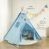 Large Canvas Kids Teepee White Tent Childs Wigwam Indoor Outdoor Play House Gift
