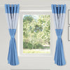 Modern Gingham Kids Bedroom Curtains Thermal Blackout Striped Curtain Eyelet UK