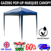 Gazebo Pop-up Waterproof Marquee Canopy Garden Wedding Party Tent 2Mx2M
