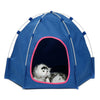 Folding Pet Tent House Dog Cat Puppy Playing Nest Kennel Waterproof Soft Bed UK