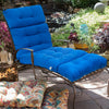 Waterproof Steamer Chair Cushion Seat Pad Garden Patio Sun Bed Lounger Recliner