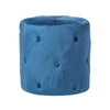 Luxury Footstool Upholstered Buttoned Velvet Pouffe 40 cm Tall