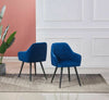 2X Luxury Velvet Dining Chairs Living Room Chairs with Armrest and Metal leg UK