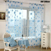 Sunflower Net Voile Window Curtains Sheer Tulle Drape Panel Home Ornament 1Pc UK