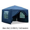 2MX2M 2.5MX2.5M 3MX3M Pop Up Gazebo Garden Party Tent With Sides Canopy Marquee