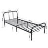Black 3FT Single Metal Bed Frame in Strong structure Bedstead For Adult Bedroom