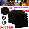 6/12/24PCS Sound Proofing Acoustic Wedge Foam Tiles Studio Home Wall Panels UK