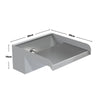 20/30/60cm Stainless Steel Spillway Waterfall Water Blade Koi Pond Weir Cascade